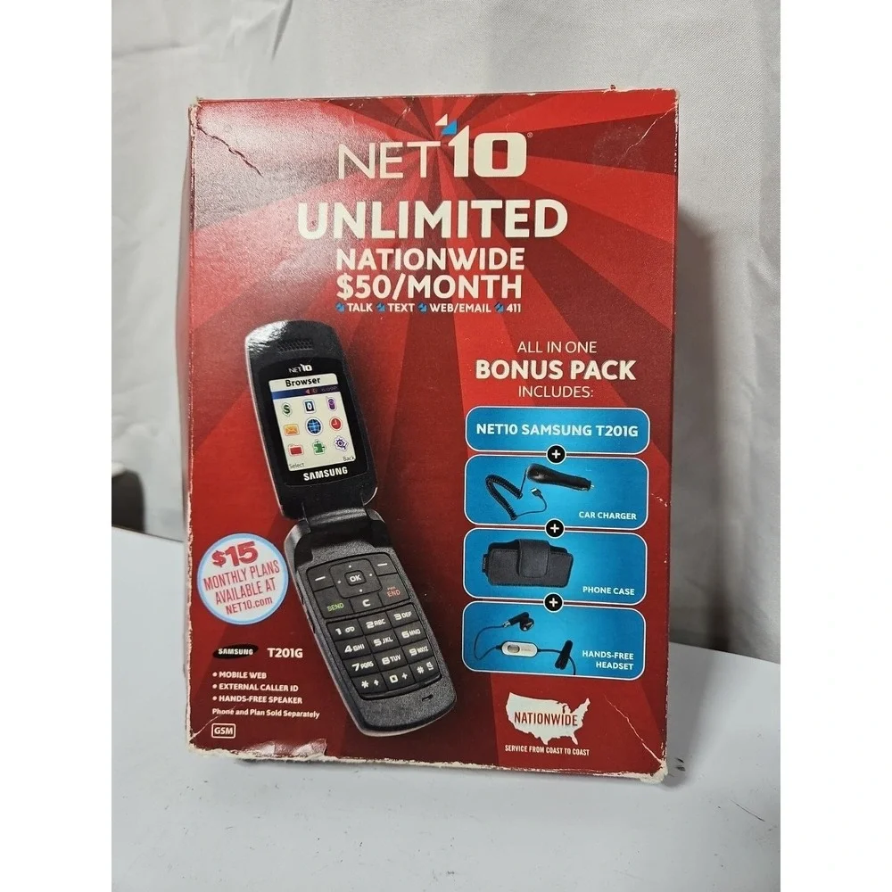 Samsung SGH-T201G - 1.4 MB - Silver (NET10 Wireless)